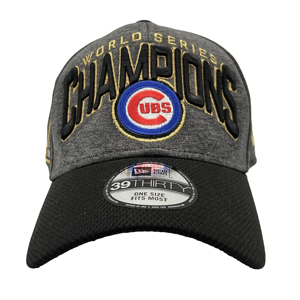 Chicago Cubs Hat Cap Fitted One Size MLB Baseball World Series Champions New Era